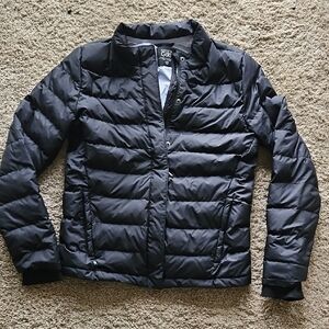 Girl's Black Puffer Jacket, Size XXL